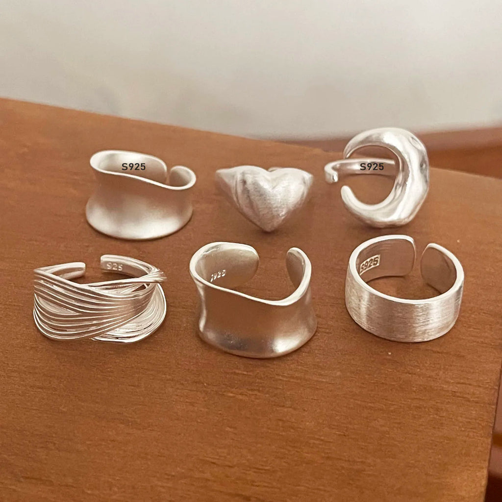 925 Sterling Silver Handmade Minimalist Rings