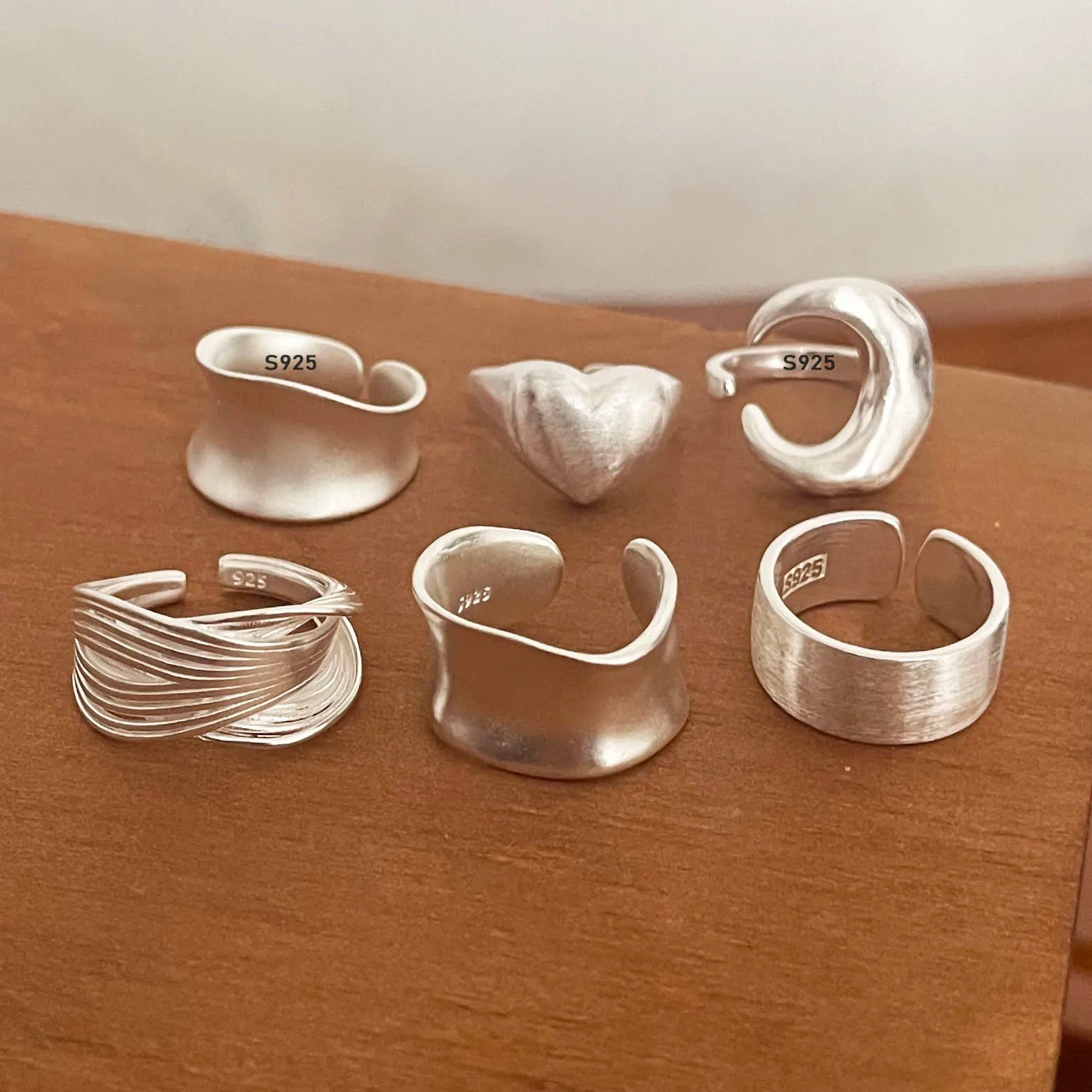925 Sterling Silver Handmade Minimalist Rings