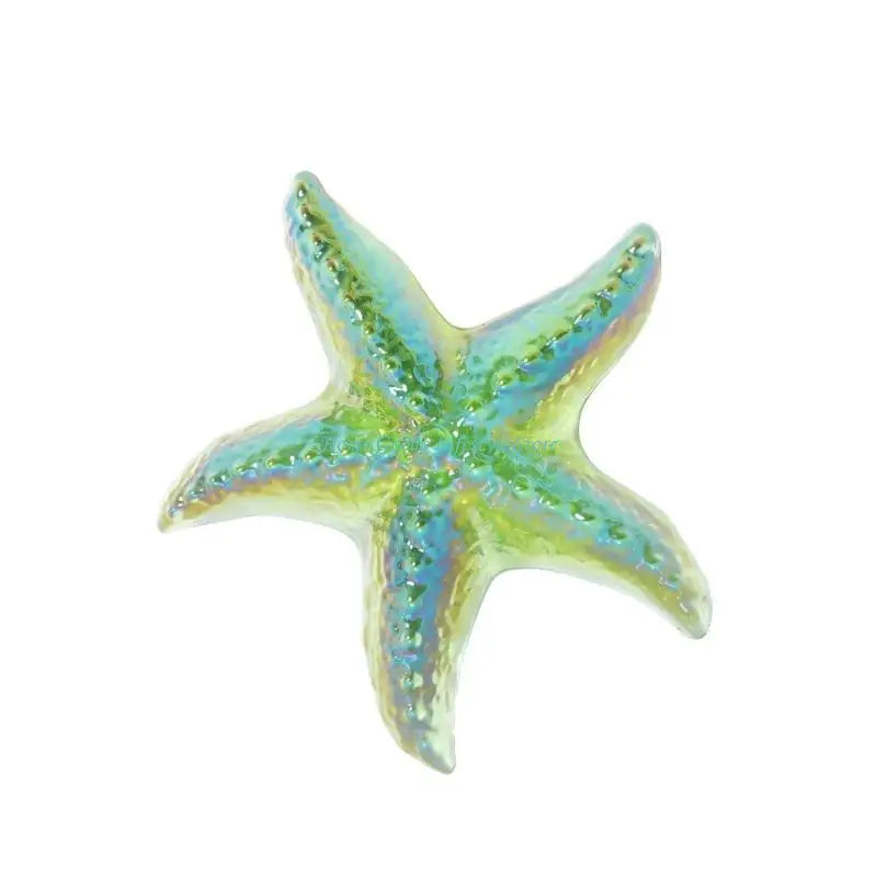 Glass Starfish Figurine | Colorful Coastal Decor