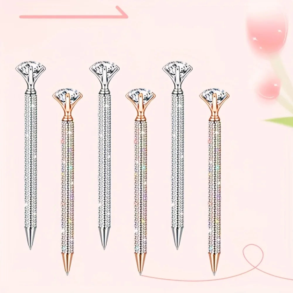 Diamond-Style Metal Ballpoint Pens | 2- or 5-Piece Sets