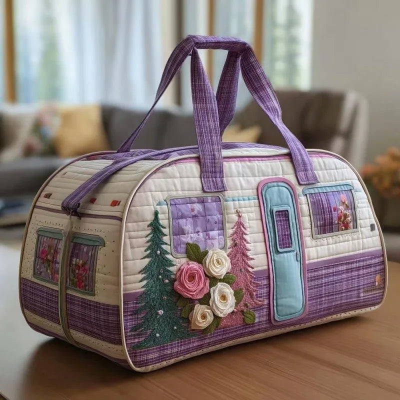 Quilted Travel Duffle Tote Bag | 30 Styles | Beach, Gym & Hiking