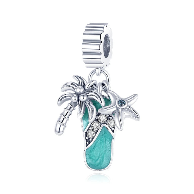 925 Sterling Silver Animal & Floral Charms for Bracelets – Cat, Sunflower & More