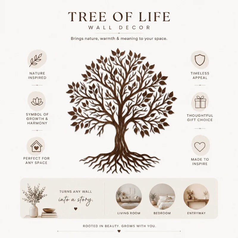 Premium Tree of Life Wooden Wall Decor