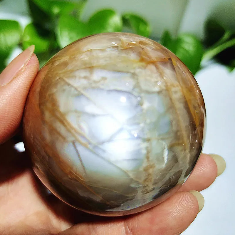 Druzy Agate Crystal Sphere – Natural Geode Décor