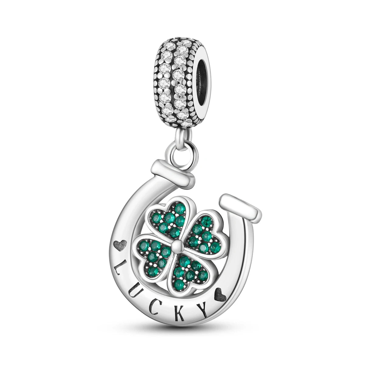 925 Sterling Silver Charm Holder Set – Bag Charm & Key Ring for DIY Jewelry