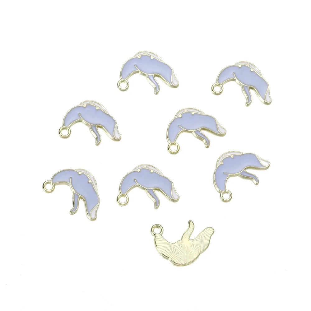 Mixed Colorful Enamel Charms – 10pcs DIY Bracelet & Necklace Pendants