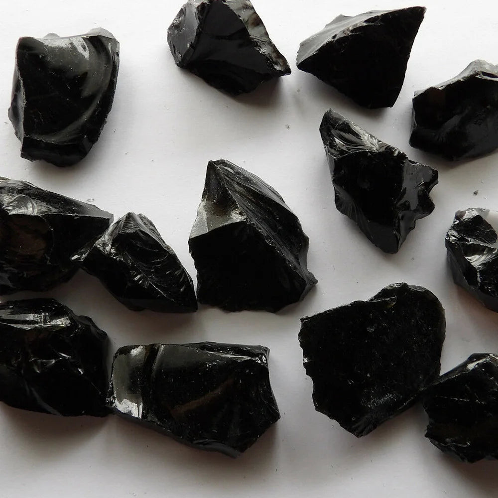 Raw Black Obsidian | Rough Stone Specimens