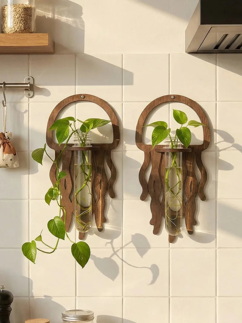 Wooden Wall Propagation Station | Sun, Jellyfish & Lantern