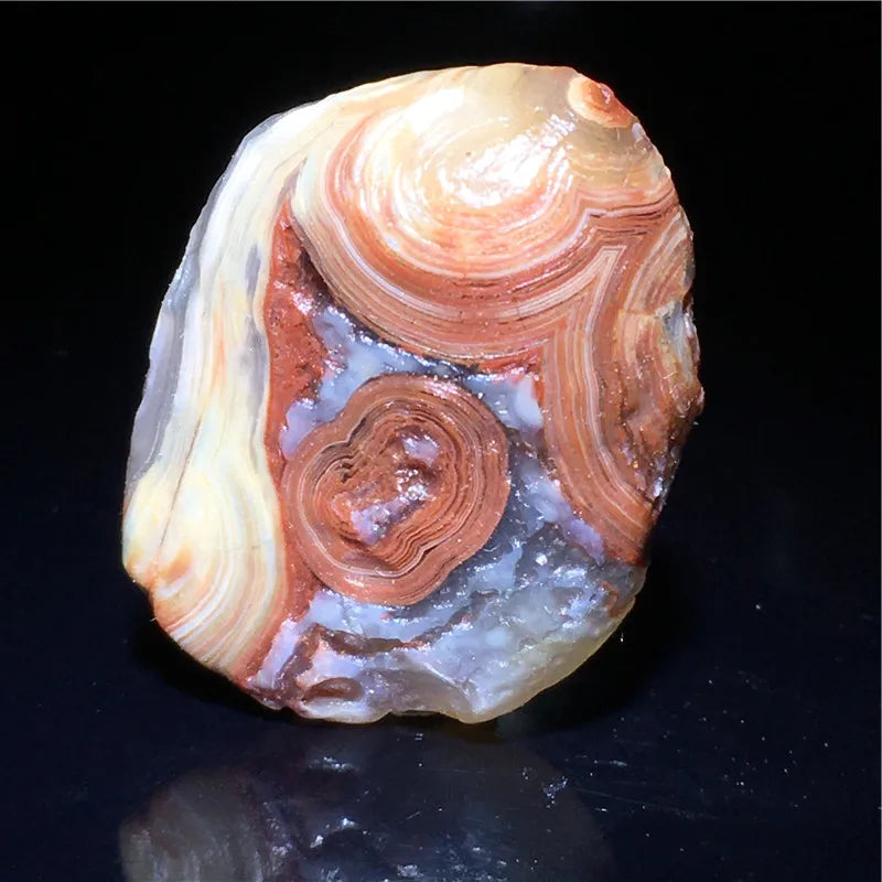 Mongolian Gobi Agate Eye Stone | Natural Raw Crystal Bead