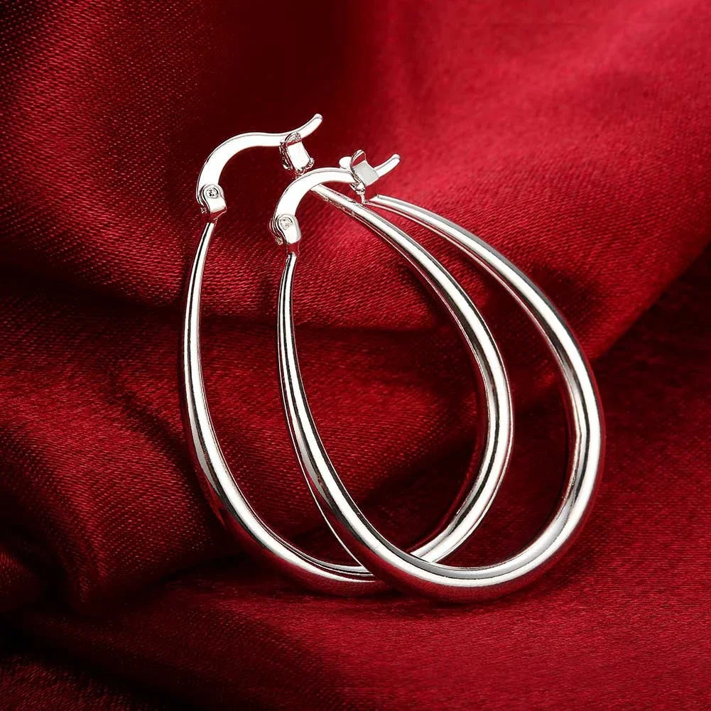 Classic Smooth Hoop Earrings | 41 mm