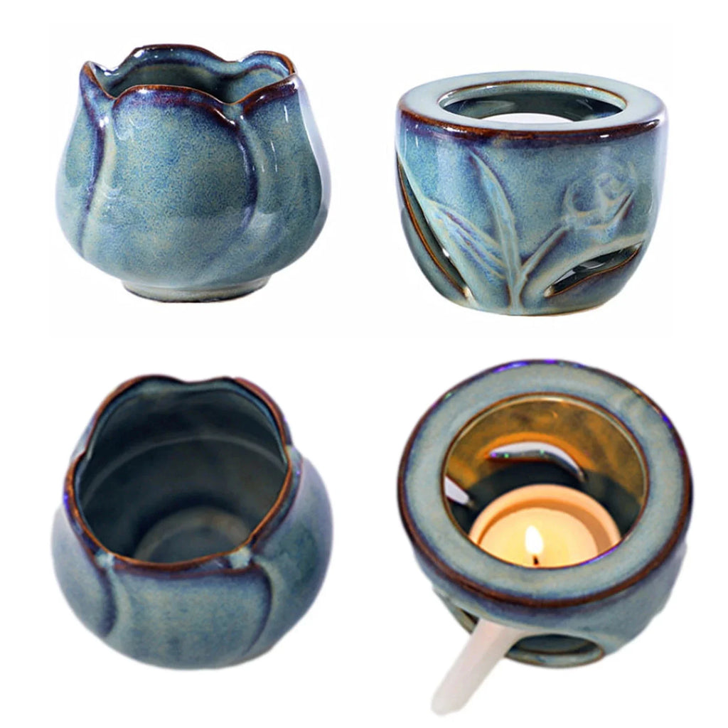 Aromatherapy Tulip Shaped Ceramic Incense Burner