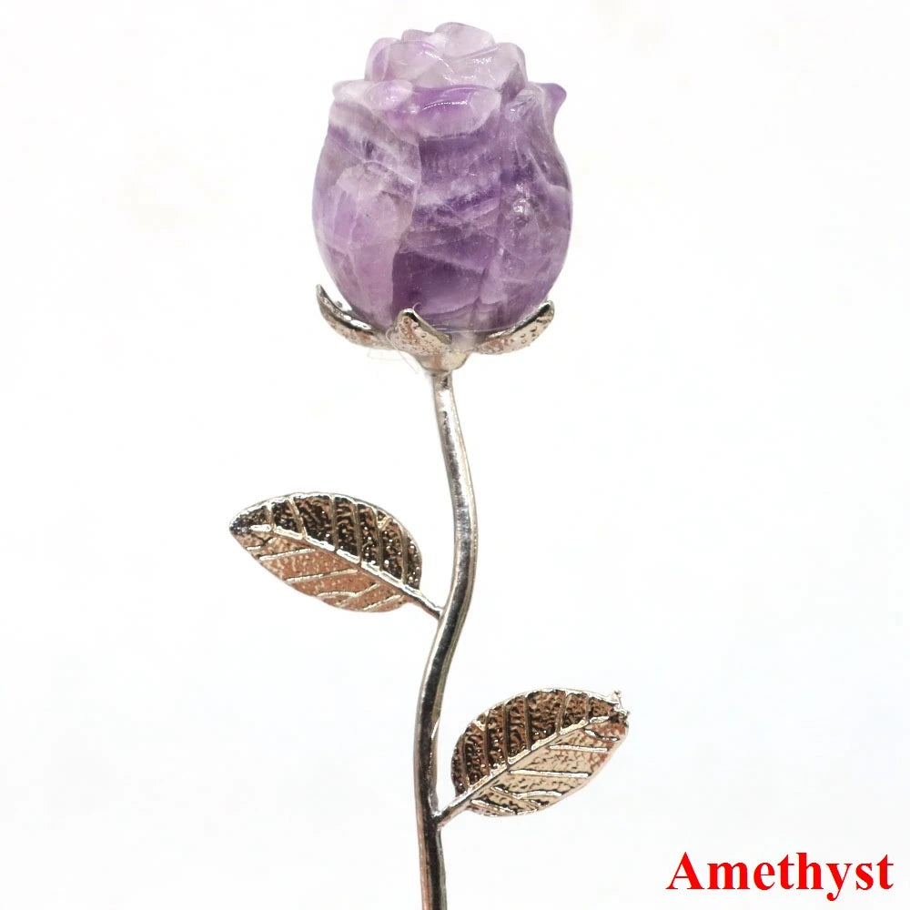 Natural Gemstone Crystal Rose — Bulk Gift Set
