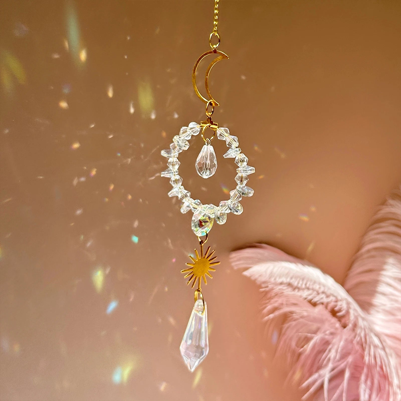 Radiant Crystal Suncatcher — Rainbow Light Maker