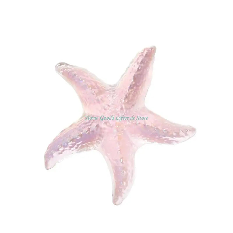 Glass Starfish Figurine | Colorful Coastal Decor