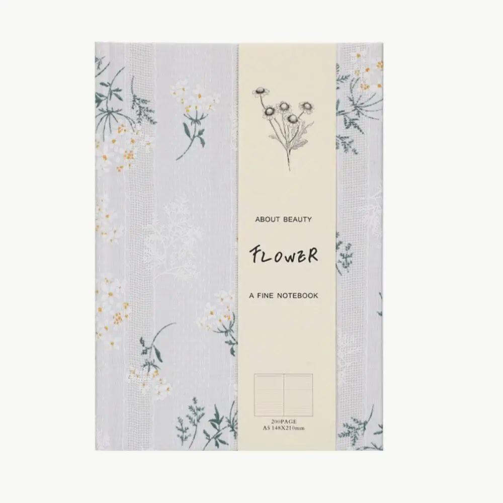 A5 Fabric Cover Journal — Boho Cloth Notebook for Journaling, Sketching & School