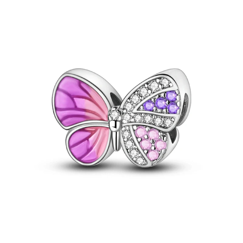 925 Sterling Silver Charm Pendant | Hearts, Bows, Butterflies & More