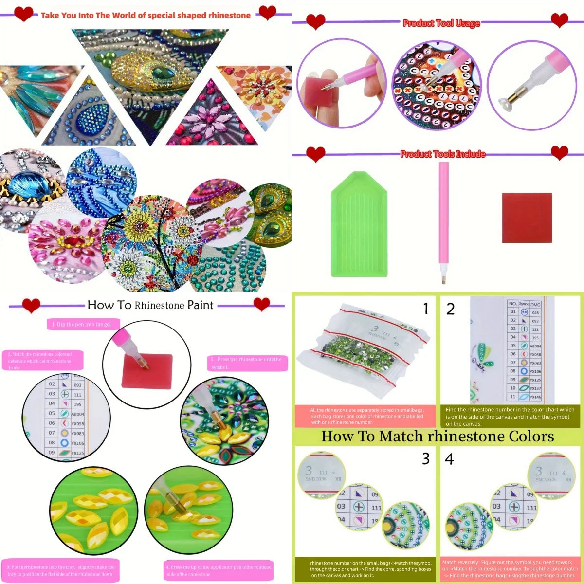 Mandala Diamond Art Mirror Kit | Floral PU Leather