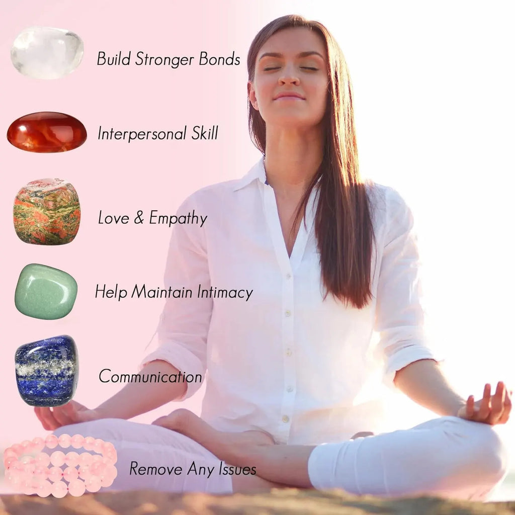 Crystal Healing Stone Gift Set | Abundance & Prosperity Gemstone Kit