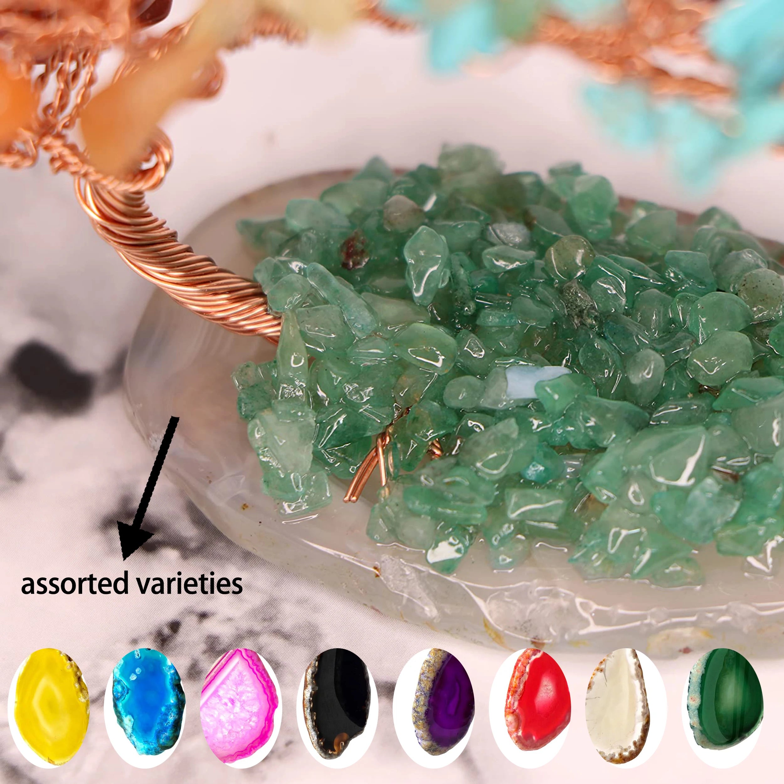 Natural Crystal Seven Chakra Fortune Tree