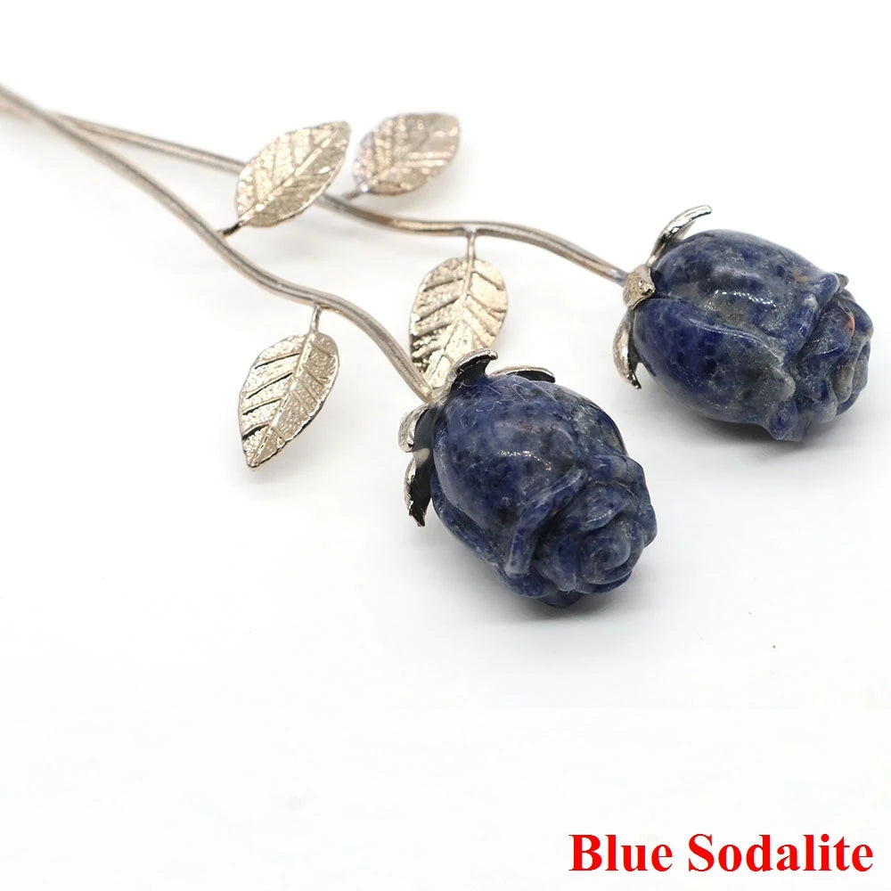 Natural Gemstone Crystal Rose — Bulk Gift Set