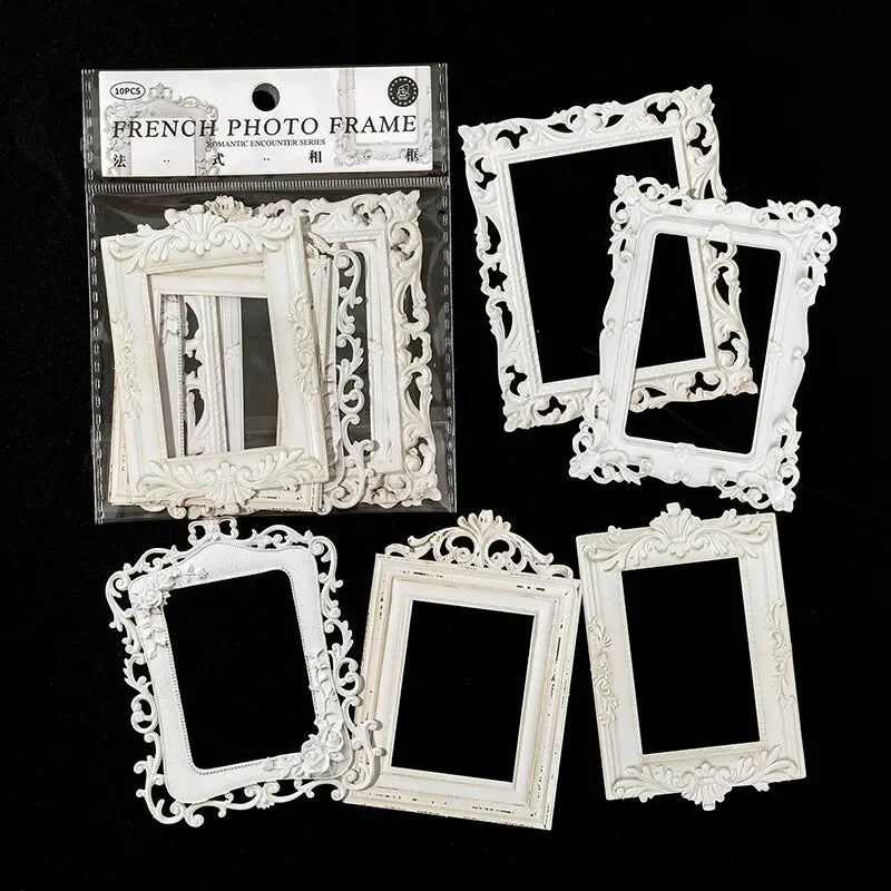 Hollow Relief Cardstock Sheets — Vintage European Architectural Design for Journaling & Paper Crafts