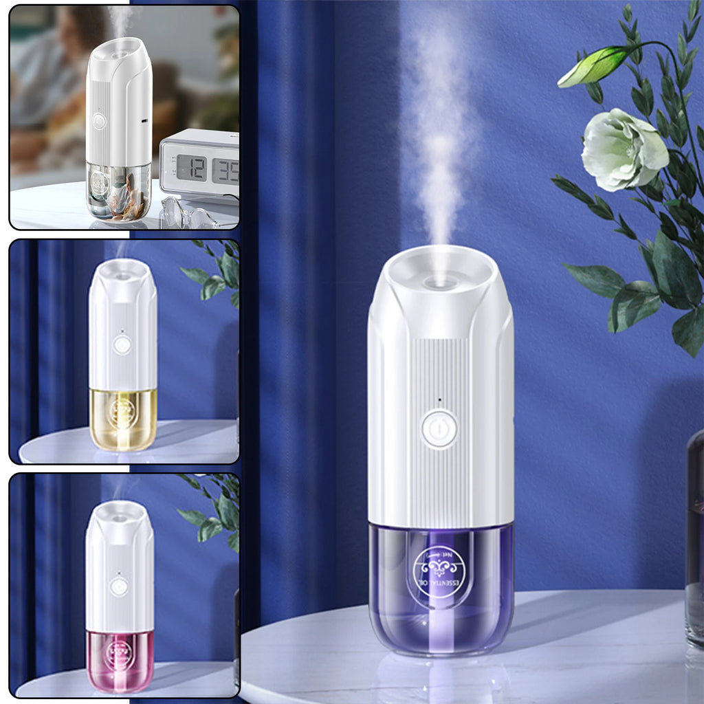 Mini Portable Aromatherapy Diffuser — 3-Mode Fragrance Mist Sprayer