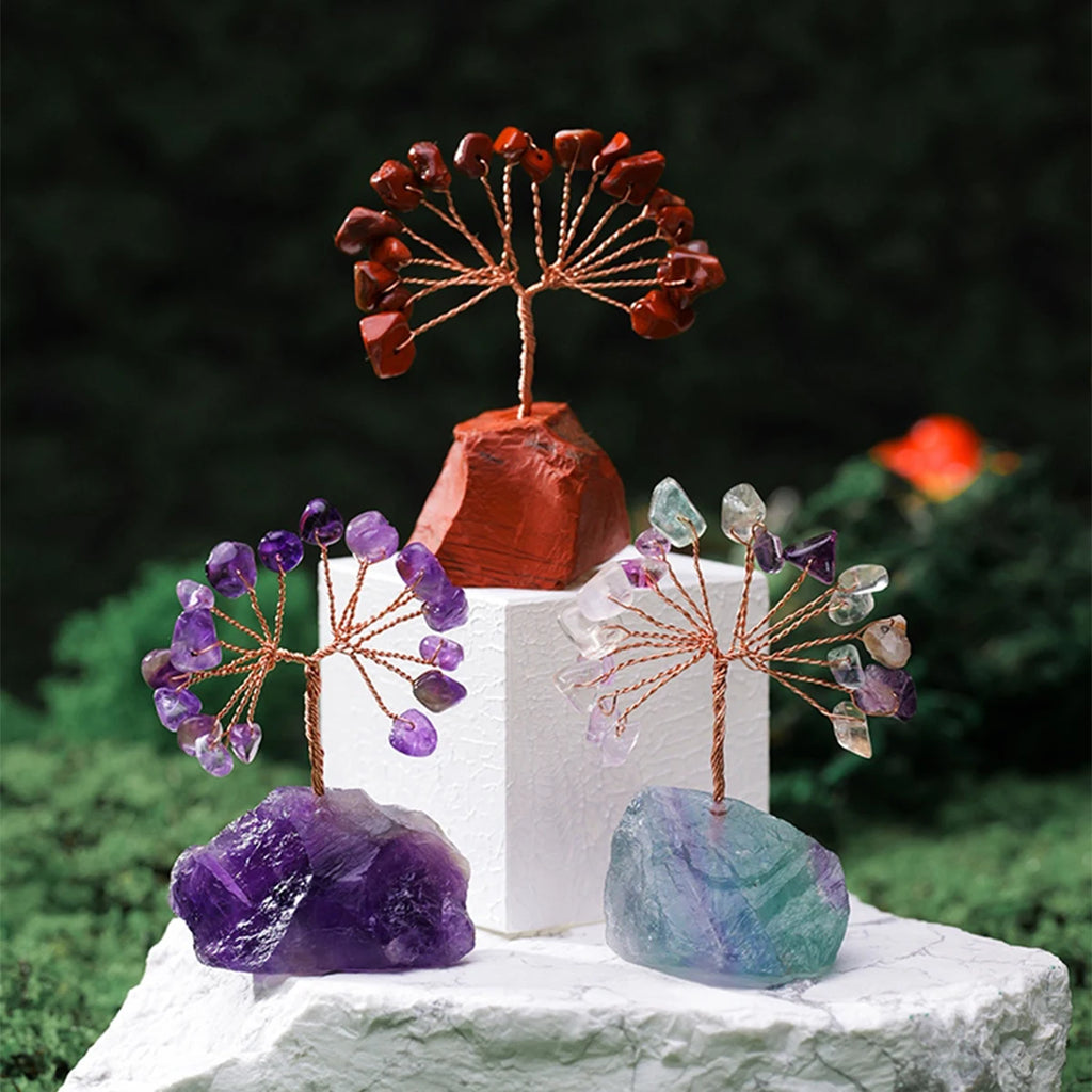 Natural Gemstone Crystal Lucky Tree