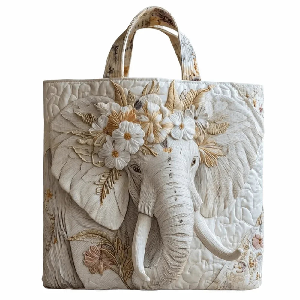 Quilted Tote Bag | Vintage-Style Large Capacity Everyday Handbag
