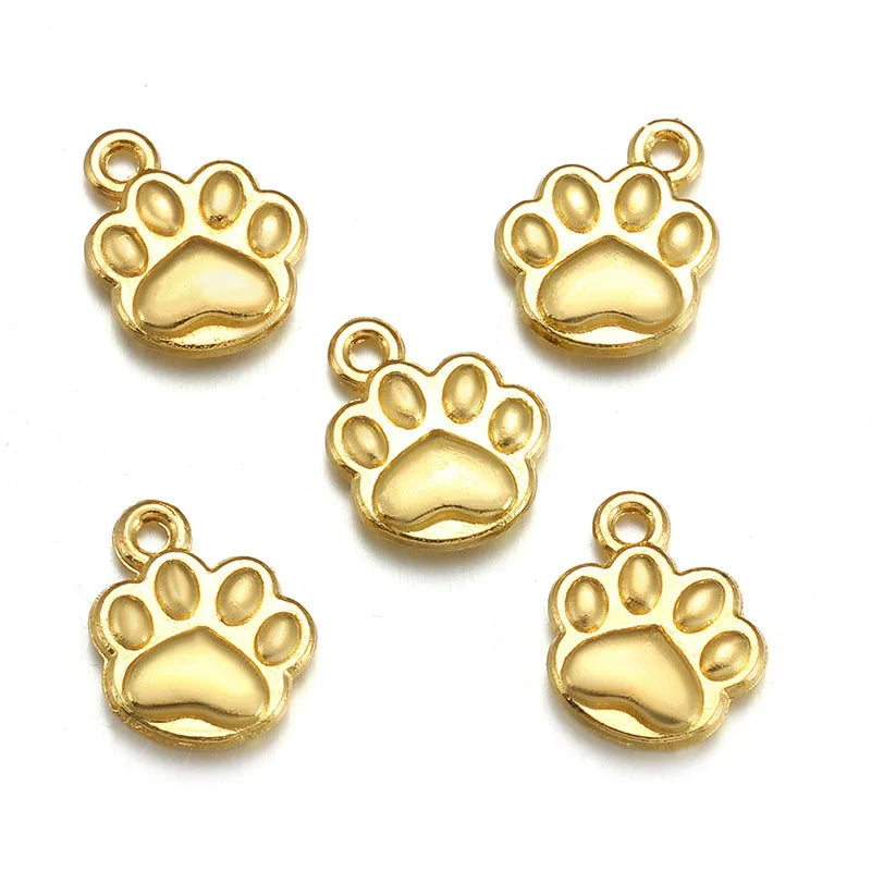 Bear Paw Charms – 20pcs Zinc Alloy Pendants for DIY Jewelry Making