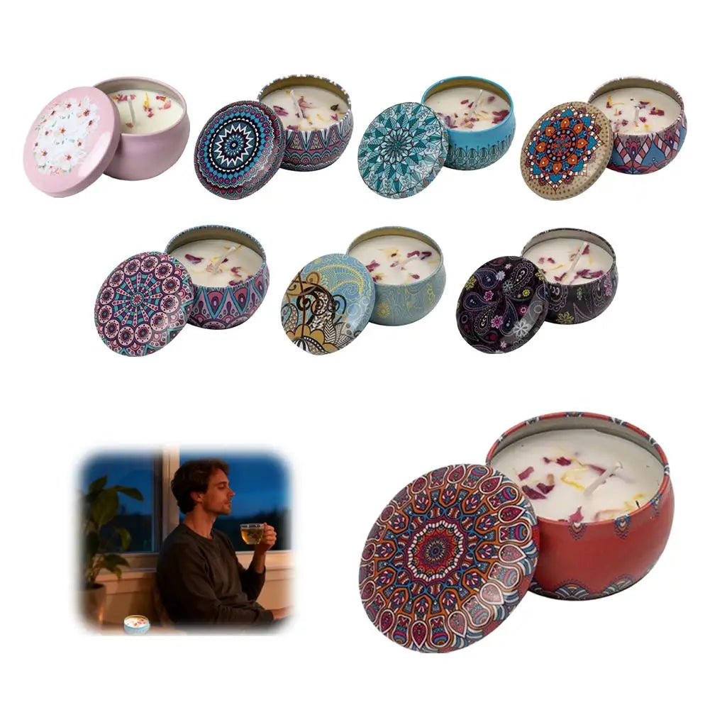 Dried Flower Scented Candles for Aromatherapy