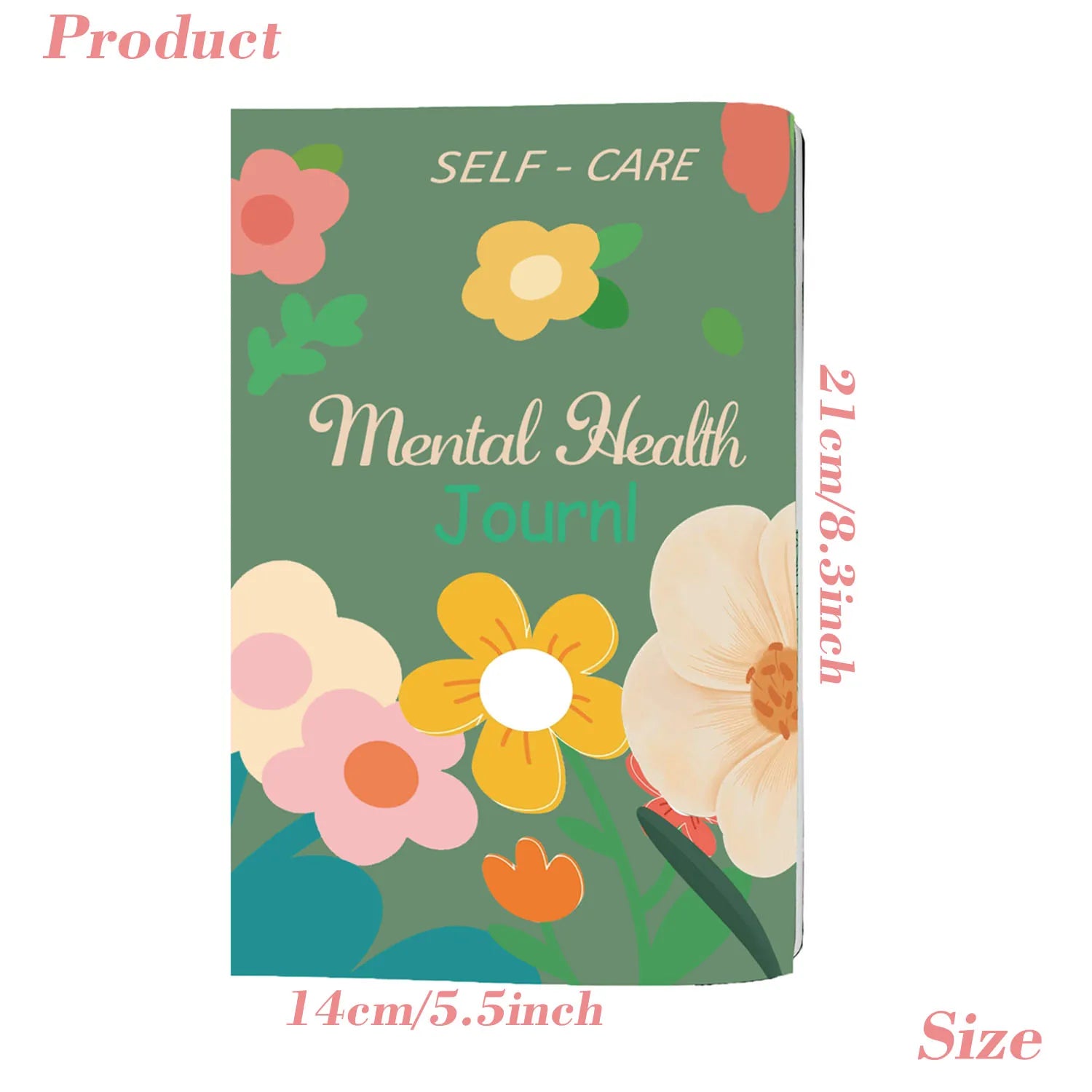 92-Day Mental Health Journal | Mood Tracker & Daily Self-Care Affirmations