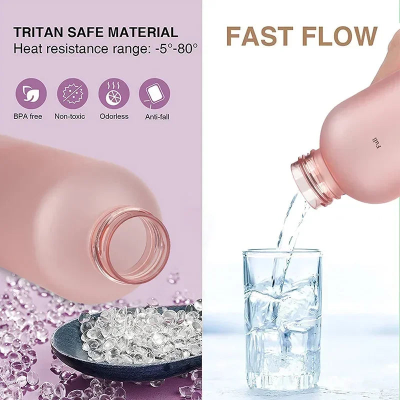 1L Time-Marker Water Bottle | Matte & Two-Tone Colors