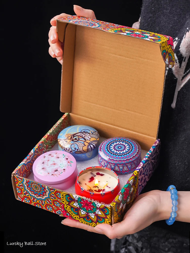 Scented Candle Gift Set — 4 Candles