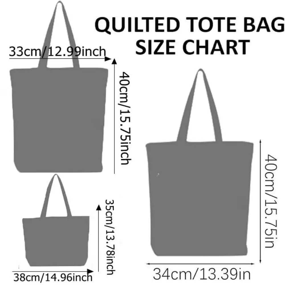 Cat & Floral Canvas Tote Bags | Reusable Shoulder Bags