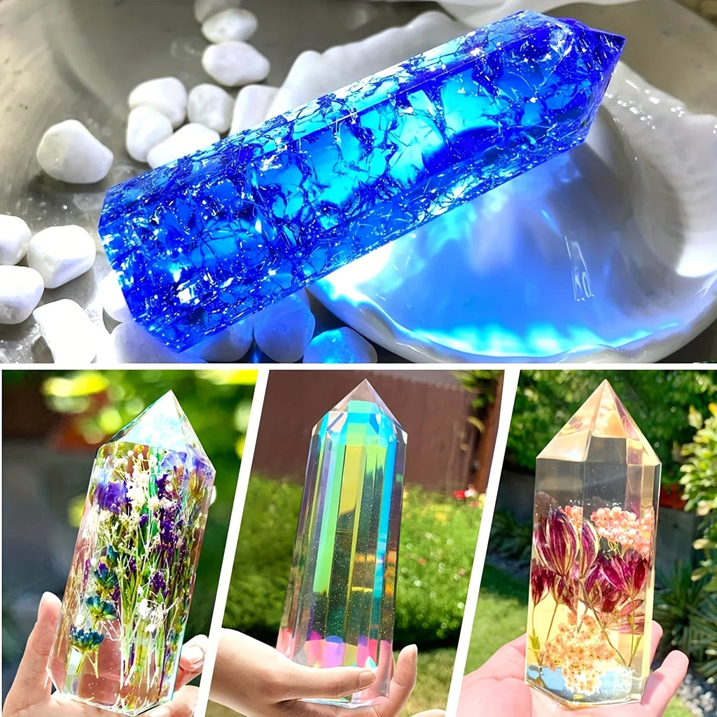 Crystal Tower Resin Mold Set — DIY Home Décor & Gift Making