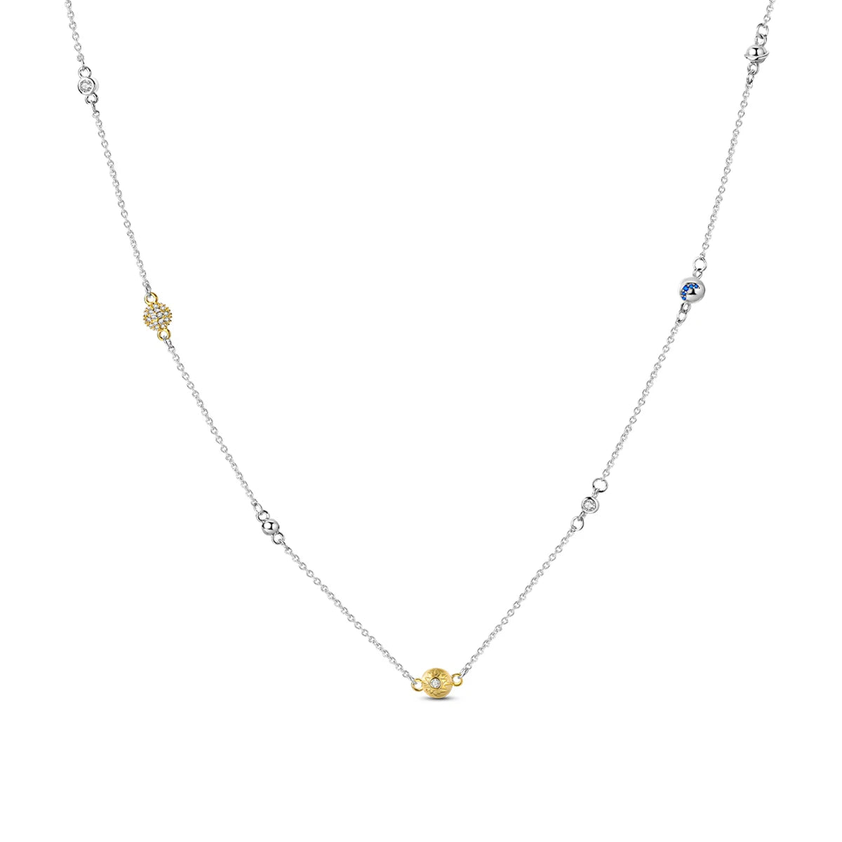 925 Sterling Silver Crystal Pendant Necklace — Minimalist Spiritual Jewelry