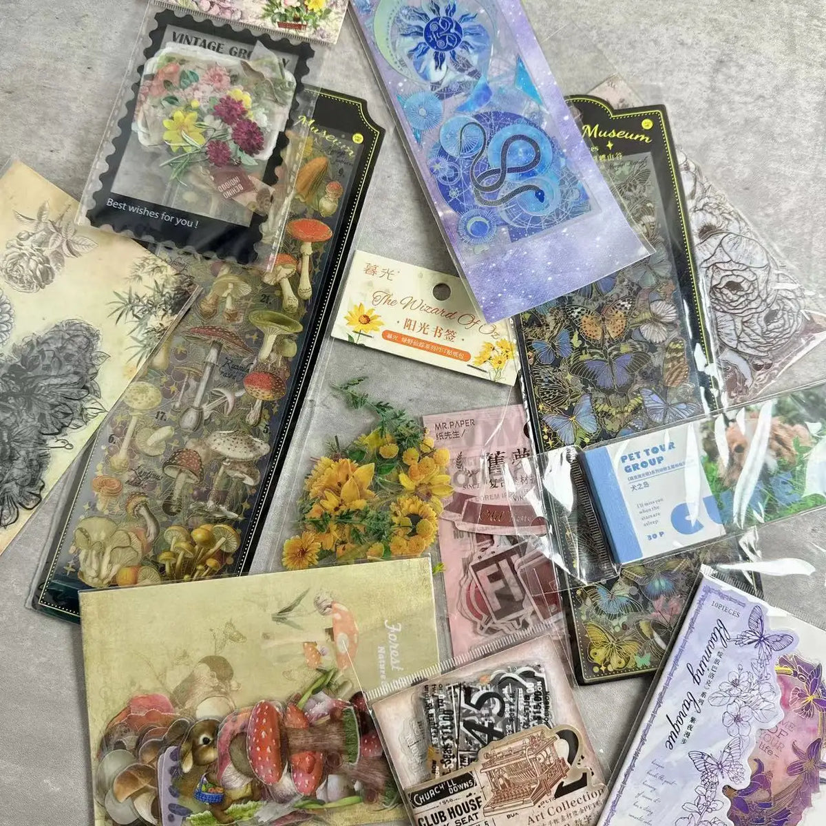 5 pack Random Send Retro Handbook Scrapbooking Sticker Label Diy Diary Phone Junk Journal Planner