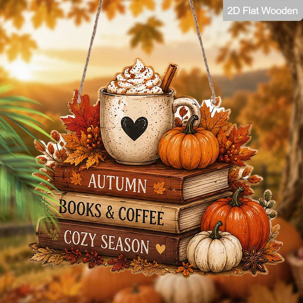 Coffee Corner Wooden Decor Sign | Flat 2D