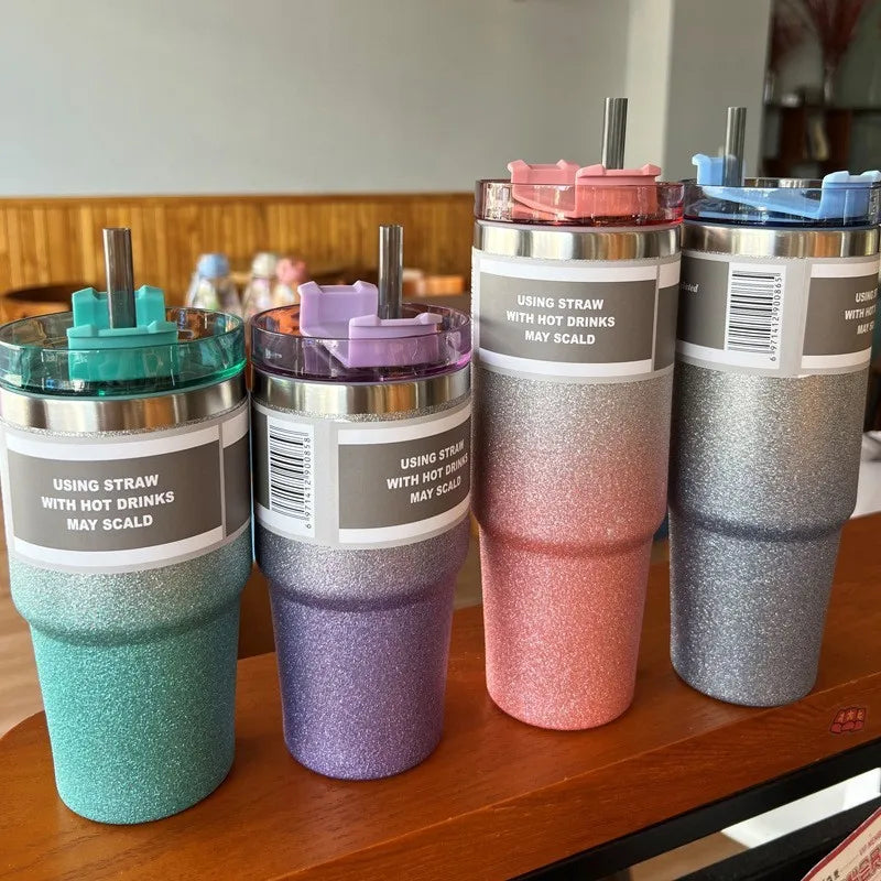 Shimmer Ombre Insulated Tumbler with Straw | 30 oz
