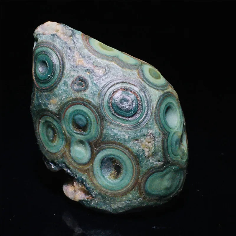 Mongolian Gobi Agate Eye Stone | Natural Raw Crystal Bead