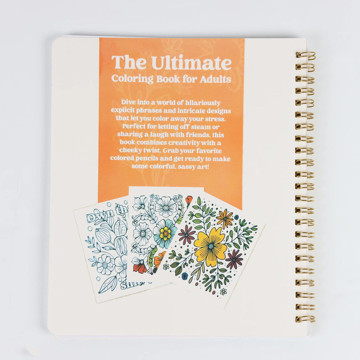 Funny Floral Adult Coloring Book – Dirty Words & Beautiful Blooms