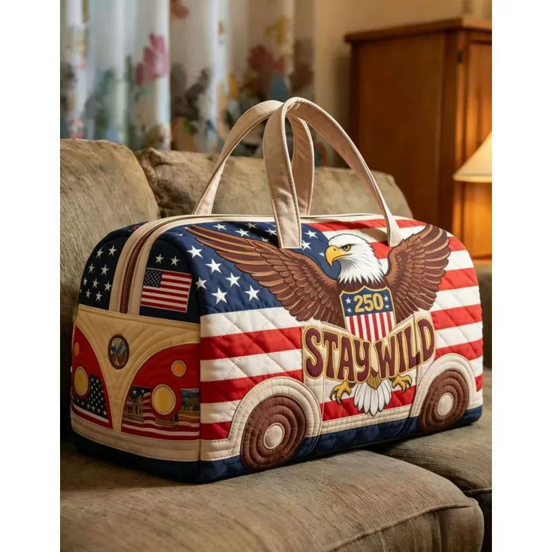Quilted Travel Duffle Tote Bag | 30 Styles | Beach, Gym & Hiking