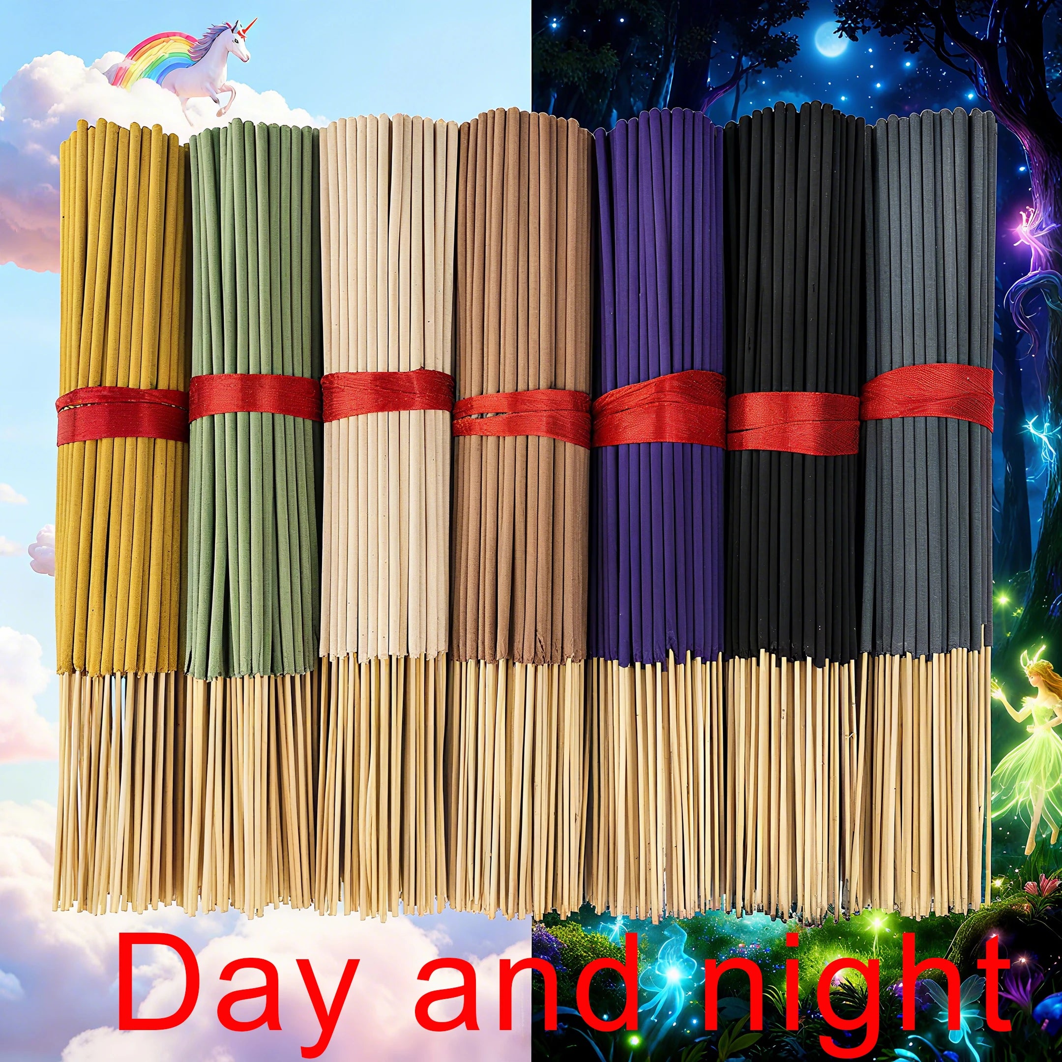 Incense Stick Bundle — 140 Sticks, 7 Scent Sets