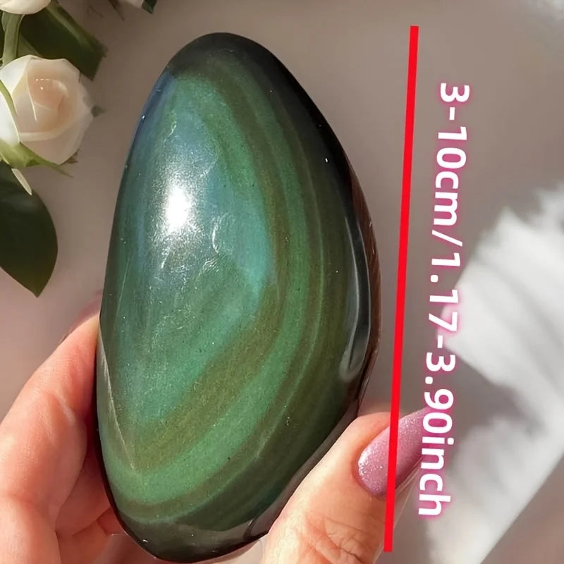 Rainbow Obsidian Crystal Freeform | Deep Purple & Blue Iridescence