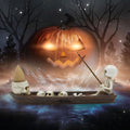Skeleton Aromatherapy Canoe | Halloween Incense Holder | Spooky Resin Home Decor