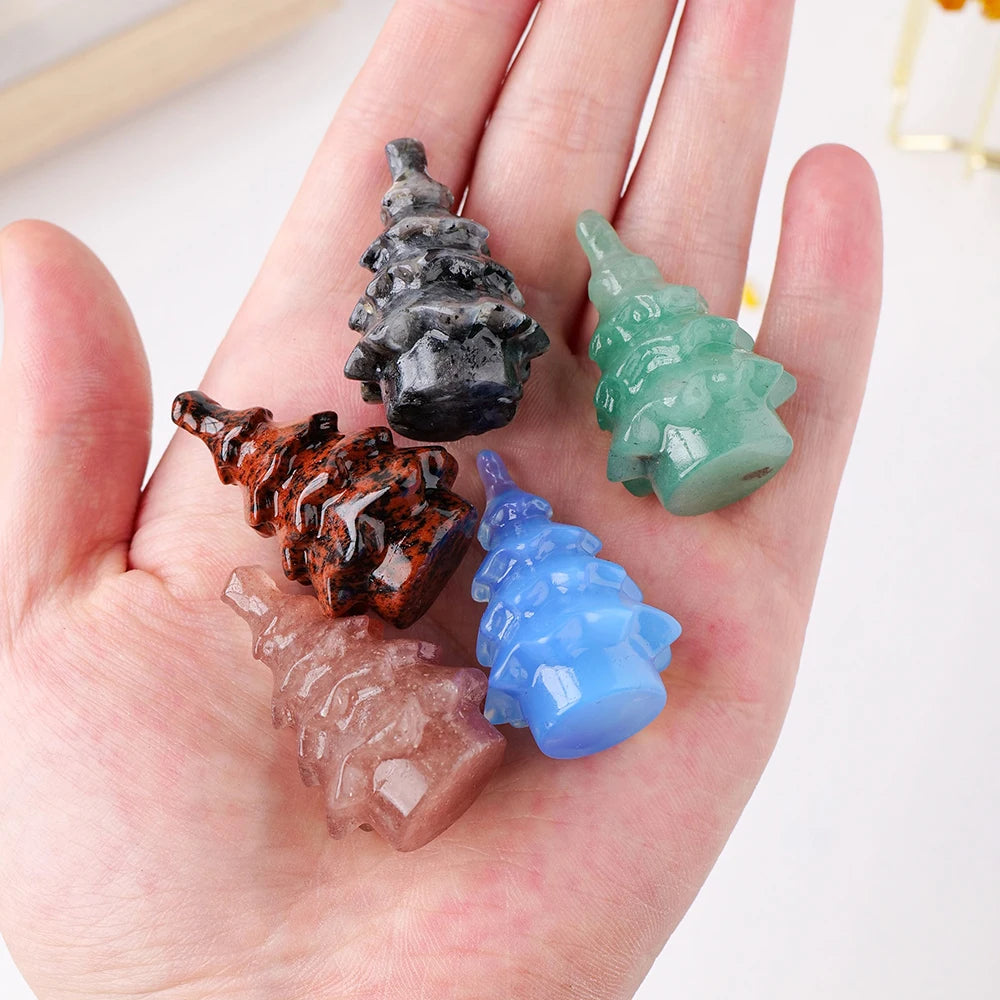 Mini Gemstone Christmas Tree Figurine