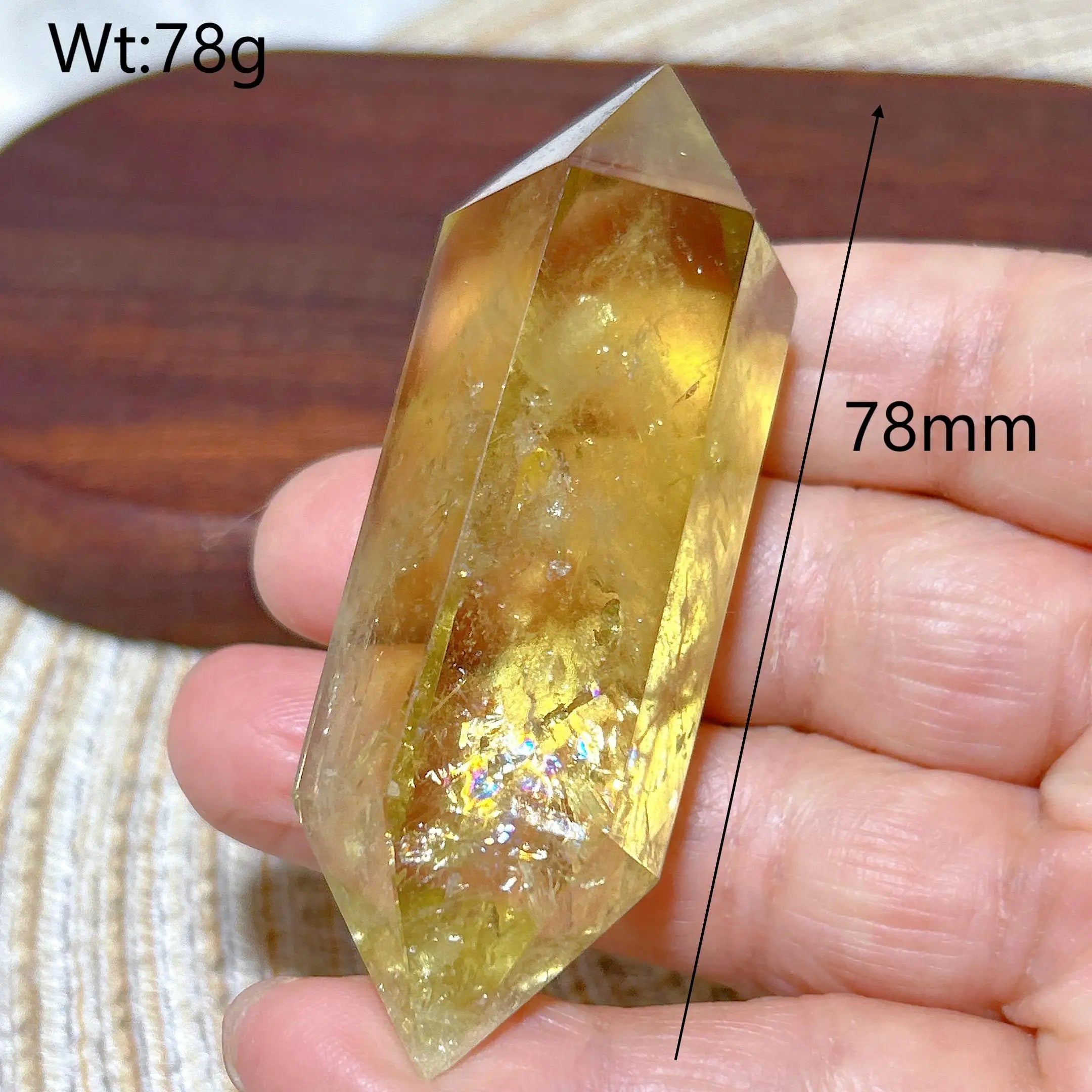 Smoky Citrine Double Tower Crystal