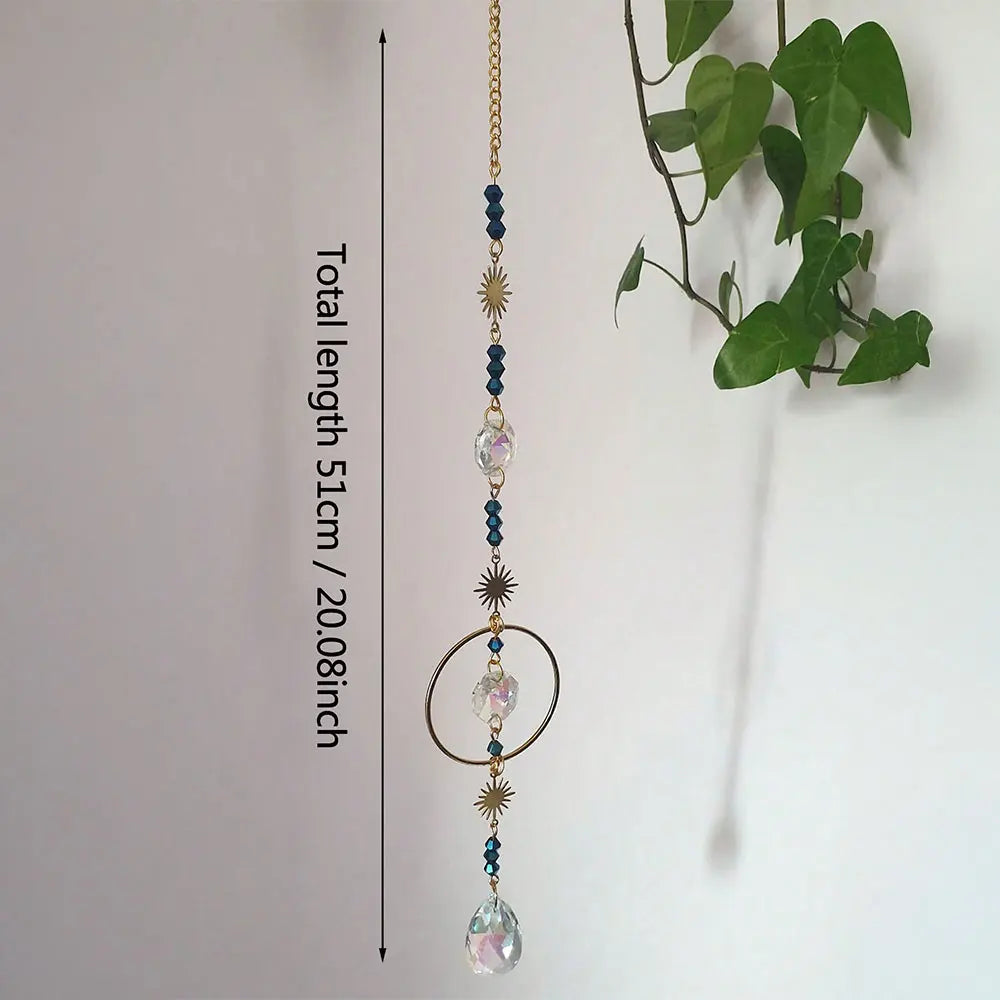 Blue Glass Suncatcher Hanging Decoration
