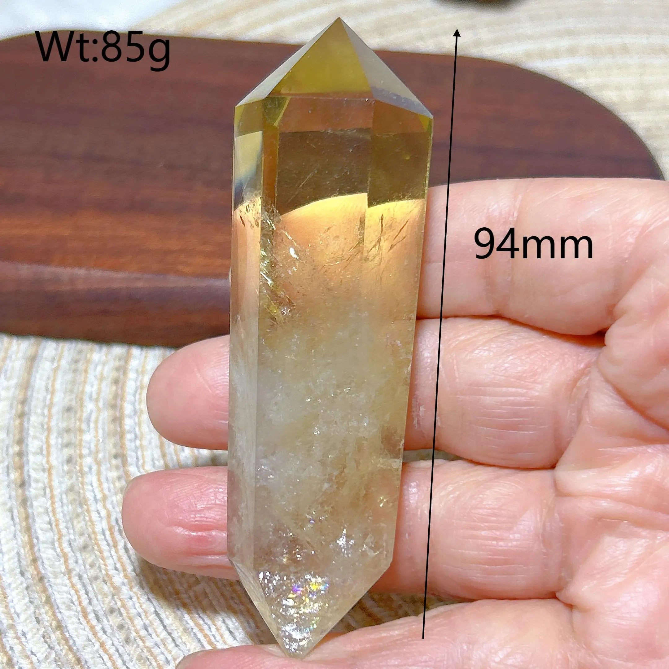 Smoky Citrine Double Tower Crystal