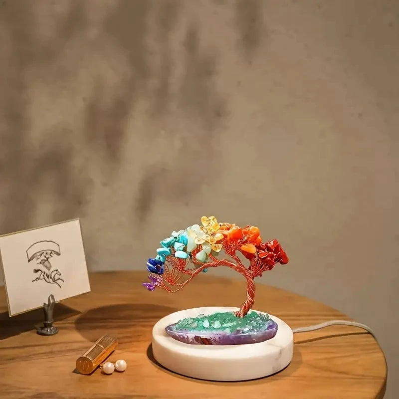 Natural Crystal Seven Chakra Fortune Tree